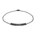 Engraved Curved Bar Anklet — Custom Name/Message Stainless Steel